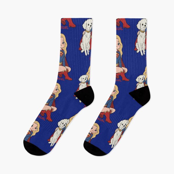 Item preview, Chibi Punk Supergirl and her dog designed and sold by What you are is Beautiful.