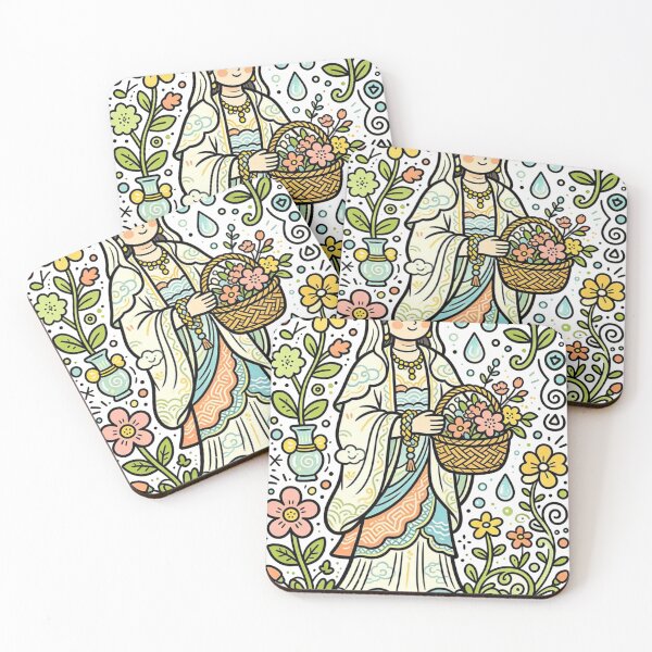 Item preview, Cute Spiritual Garden Illustration designed and sold by Mystic & Celestial Art.