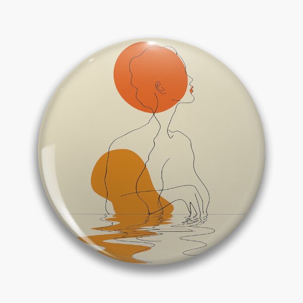 Item preview,  Sunset Reflection: Minimalist Line Art Female Silhouette designed and sold by Pierce Millington Gallery.