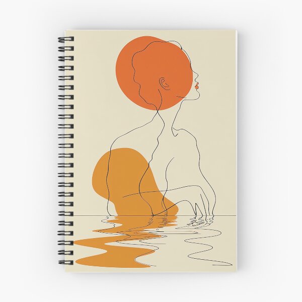Item preview,  Sunset Reflection: Minimalist Line Art Female Silhouette designed and sold by Pierce Millington Gallery.