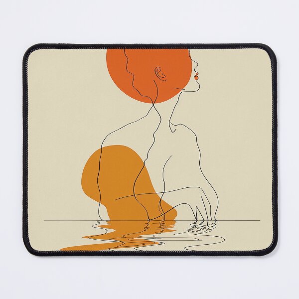 Item preview,  Sunset Reflection: Minimalist Line Art Female Silhouette designed and sold by Pierce Millington Gallery.