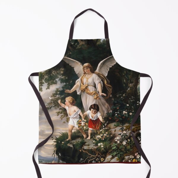 Item preview, Vintage Guardian Angel Printable Wall Art - Classical Painting by Bernhard Plockhorst designed and sold by hispanicworld.