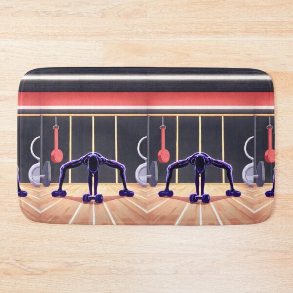Item preview, Illustration - Muscular Fantasy Character, Surreal Workout in a Gym designed and sold by Zone--Gaming.