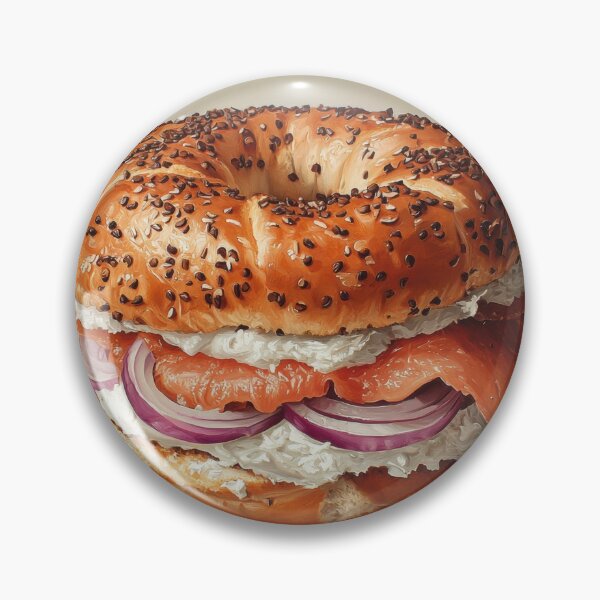 Artikelvorschau, Stillleben: Bagel mit Räucherlachs und Kaffee entworfen und verkauft von Shannon Hilson.