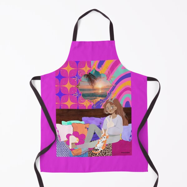 Item preview, Groovy Bunny Girl and Cat Hangout designed and sold by artbyomega.