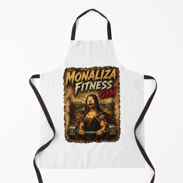 Item preview, Monaliza Fitness Gym Buff Mona Lisa Funny Workout Weightlifting T-Shirt designed and sold by Digistore1221.