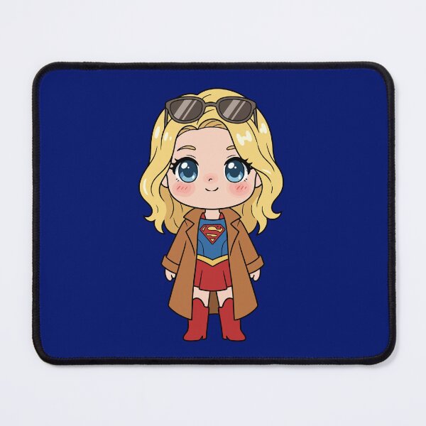 Item preview, Punk Supergirl cool in brown coat chibi designed and sold by What you are is Beautiful.