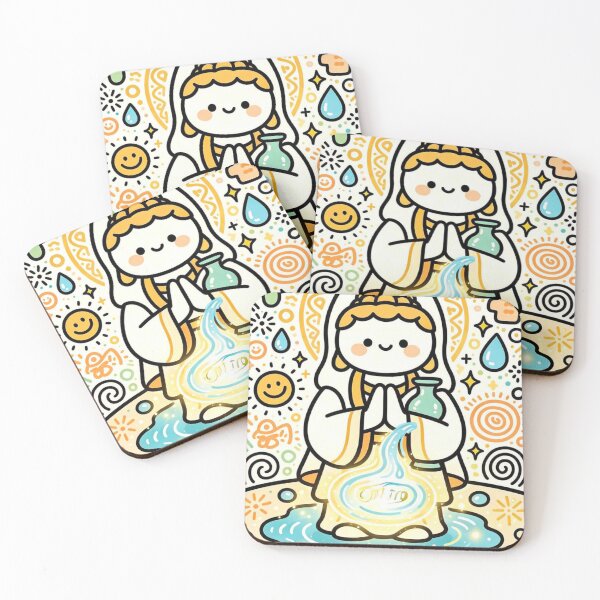 Item preview, Cute Kawaii Guanyin Water Blessing designed and sold by Mystic & Celestial Art.