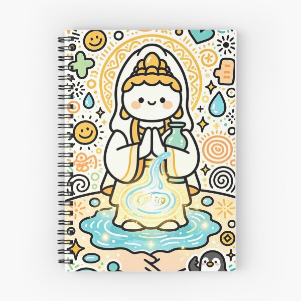 Item preview, Cute Kawaii Guanyin Water Blessing designed and sold by Mystic & Celestial Art.