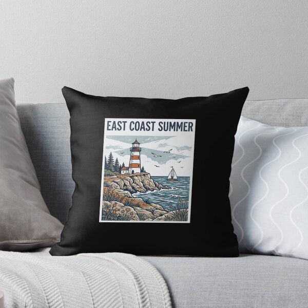 Item preview, EAST COAST SUMMER Vintage Lighthouse Sailboat designed and sold by snowry.