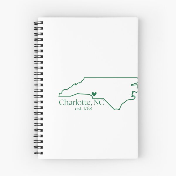 Item preview, Charlotte North Carolina state outline designed and sold by CoastalPrintsbyLucy.