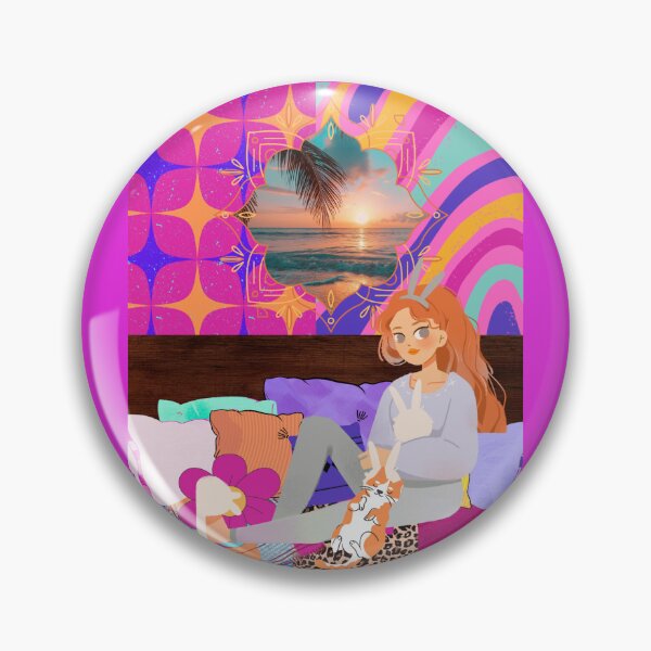 Item preview, Groovy Bunny Girl and Cat Hangout 2 designed and sold by artbyomega.
