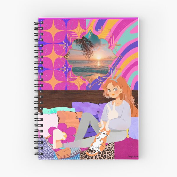 Item preview, Groovy Bunny Girl and Cat Hangout 2 designed and sold by artbyomega.