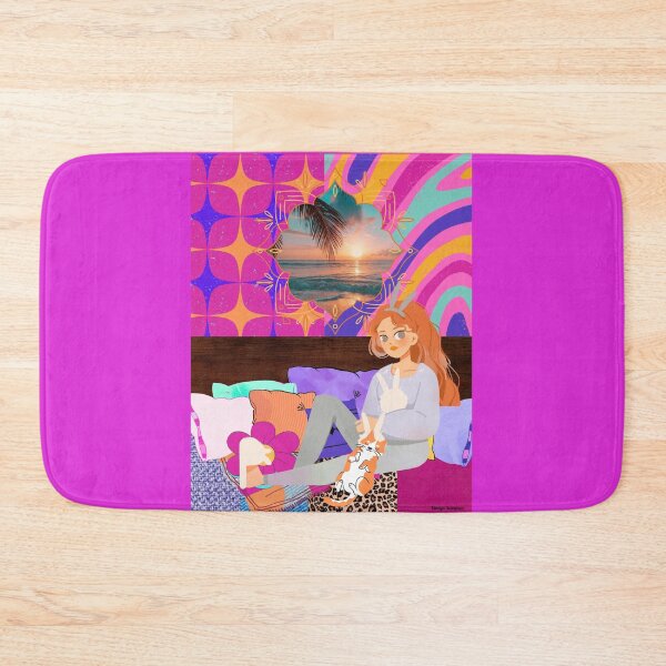 Item preview, Groovy Bunny Girl and Cat Hangout 2 designed and sold by artbyomega.