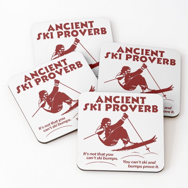 Item preview, Ancient Ski Proverb - Freestyle Mogul Skiing designed and sold by darklordpug.