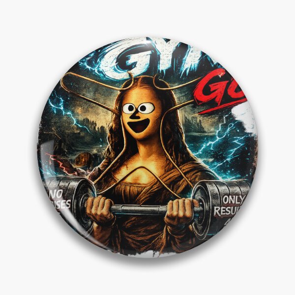 Item preview, Friday Gym Go Muscular Mona Lisa Funny Weightlifting T-Shirt designed and sold by Digistore1221.