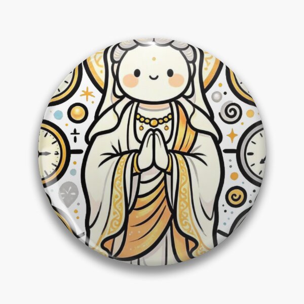 Item preview, Cute Kawaii Guanyin Time Guardian designed and sold by Mystic & Celestial Art.