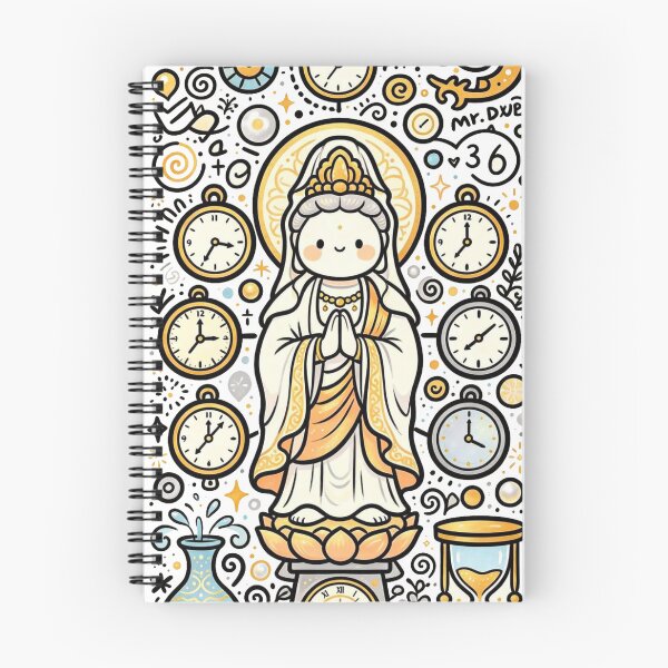 Item preview, Cute Kawaii Guanyin Time Guardian designed and sold by Mystic & Celestial Art.