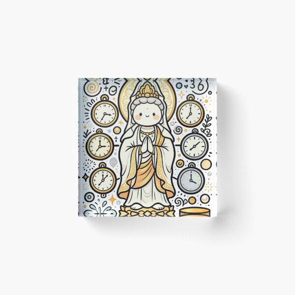 Item preview, Cute Kawaii Guanyin Time Guardian designed and sold by Mystic & Celestial Art.
