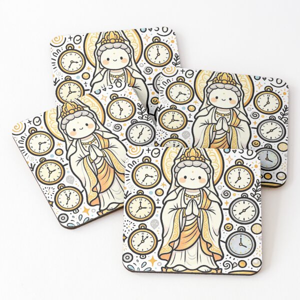 Item preview, Cute Kawaii Guanyin Time Guardian designed and sold by Mystic & Celestial Art.