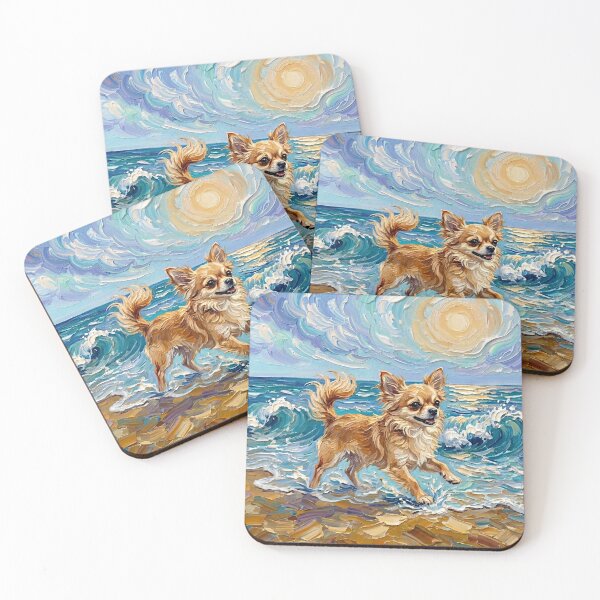 Item preview, Beach Days - Tan Chihuahua designed and sold by AjaTrier.