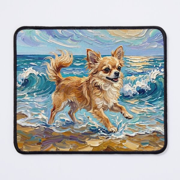 Item preview, Beach Days - Tan Chihuahua designed and sold by AjaTrier.