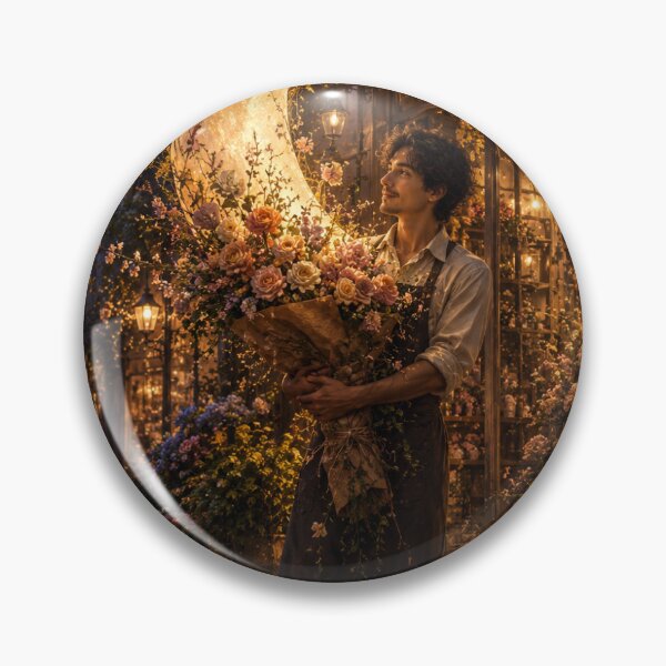 Item preview, The Florist Who Grew the Moon Romantic Fantasy Art designed and sold by TaiwoDesigns.