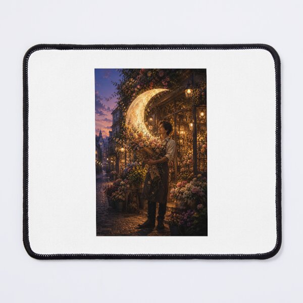 Item preview, The Florist Who Grew the Moon Romantic Fantasy Art designed and sold by TaiwoDesigns.