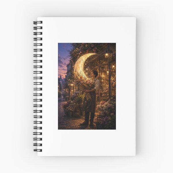 Item preview, The Florist Who Grew the Moon Romantic Fantasy Art designed and sold by TaiwoDesigns.
