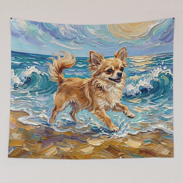 Item preview, Beach Days - Tan Chihuahua designed and sold by AjaTrier.
