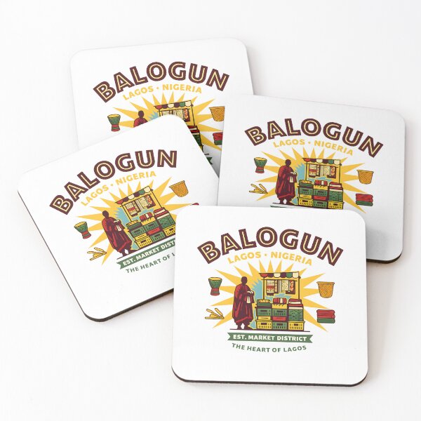 Item preview, Balogun Market Lagos Nigeria – African Market Vintage Travel Design designed and sold by Privon.