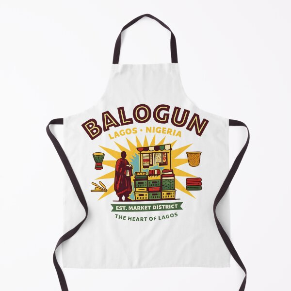 Item preview, Balogun Market Lagos Nigeria – African Market Vintage Travel Design designed and sold by Privon.