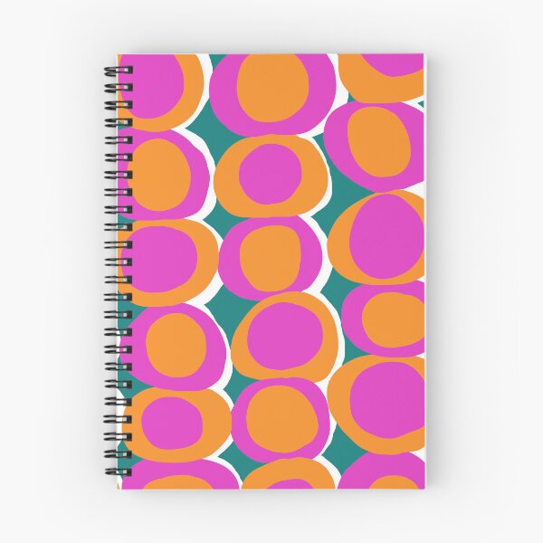 Item preview, Fun Retro Pop Circles in Hot Pink, Orange and Deep Teal designed and sold by Deutschic.