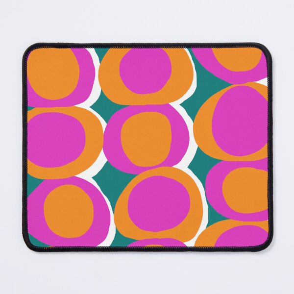 Item preview, Fun Retro Pop Circles in Hot Pink, Orange and Deep Teal designed and sold by Deutschic.
