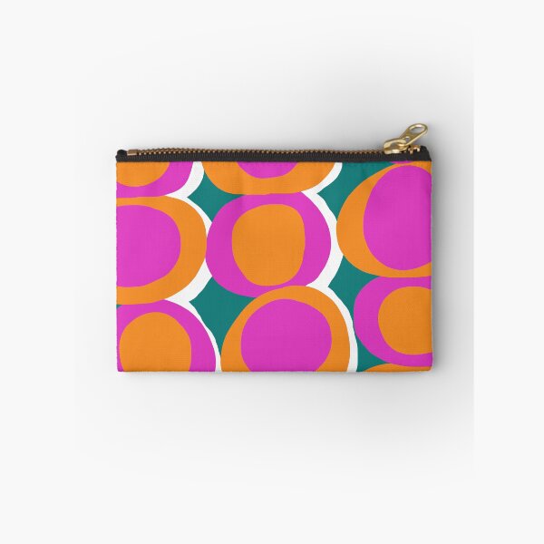 Item preview, Fun Retro Pop Circles in Hot Pink, Orange and Deep Teal designed and sold by Deutschic.