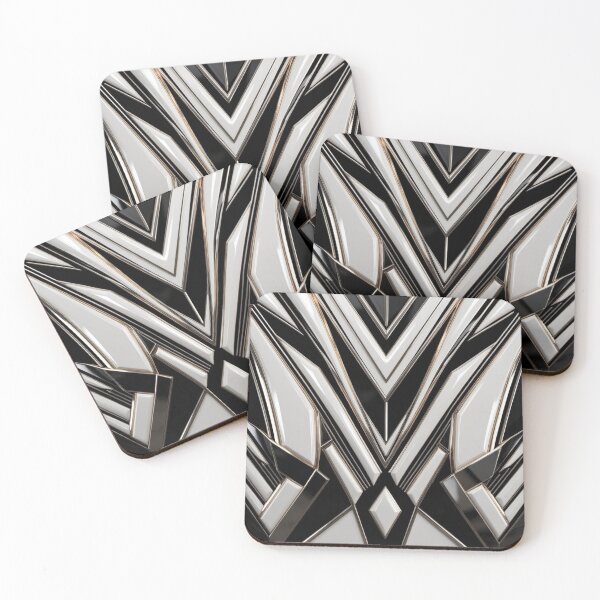 Item preview, Gleaming Vortex in Black and Ivory designed and sold by Harmonic_Layers.