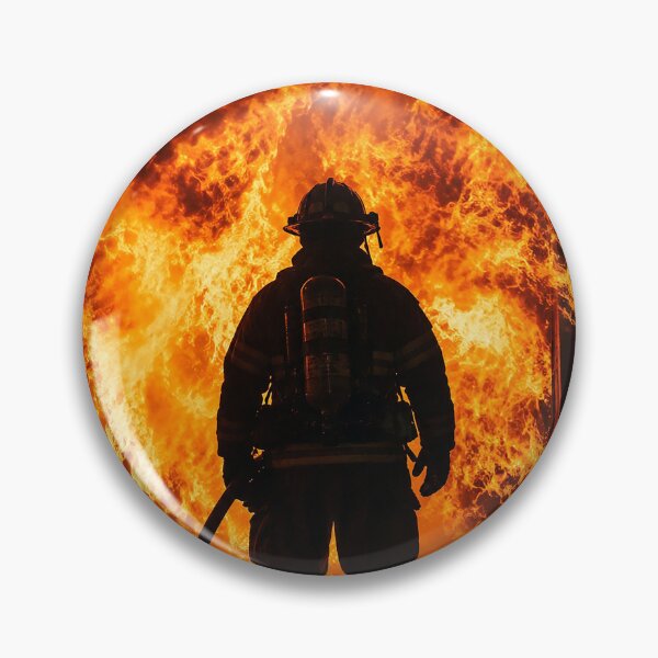 Item preview, Firefighter and the Wall of Flame designed and sold by nikkolaus.