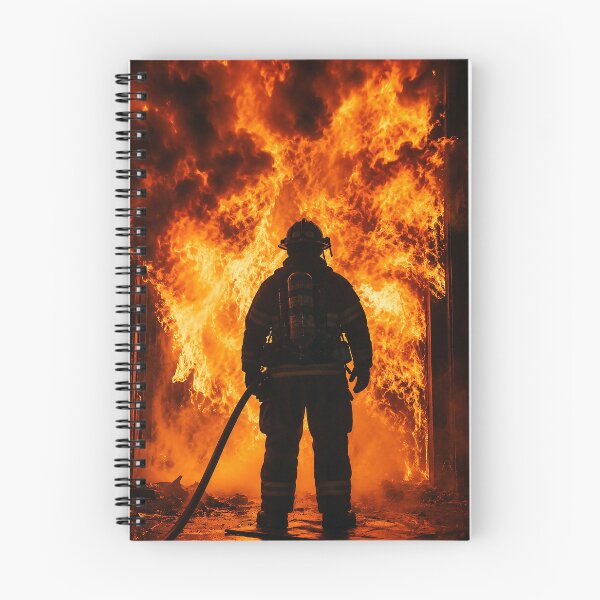 Item preview, Firefighter and the Wall of Flame designed and sold by nikkolaus.