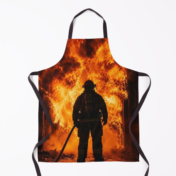 Item preview, Firefighter and the Wall of Flame designed and sold by nikkolaus.