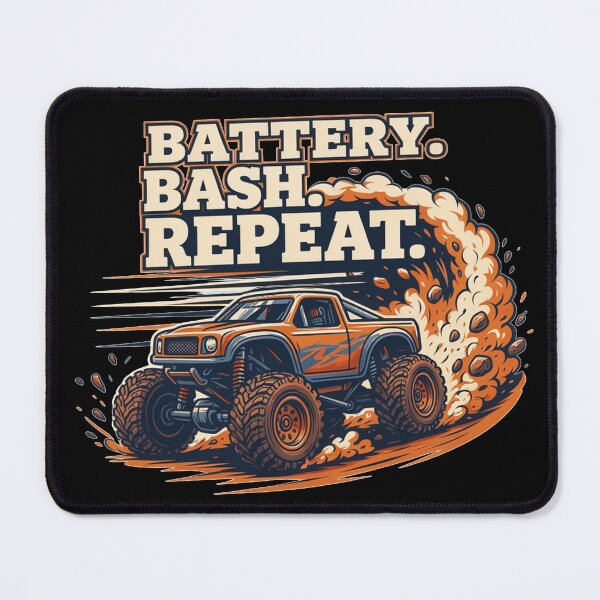 Item preview, Battery. Bash. Repeat. RC Monster Truck | Remote Control Hobby designed and sold by No Excuses Supply.