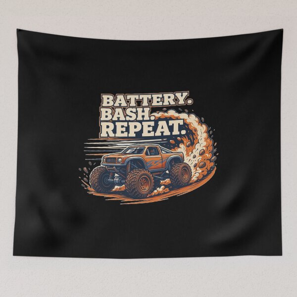 Item preview, Battery. Bash. Repeat. RC Monster Truck | Remote Control Hobby designed and sold by No Excuses Supply.