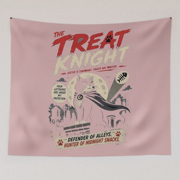 Item preview, The Treat Knight Funny Black Cat Shirt designed and sold by Mystic & Celestial Art.