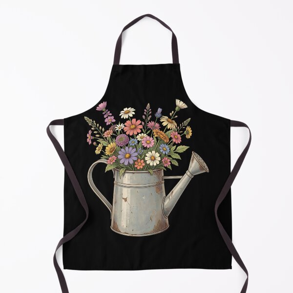 Item preview, Rustic Rusted Watering Can with Wildflowers Vintage Floral designed and sold by KCasual.