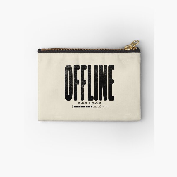 Item preview, OFFLINE Status Permanent Minimalist Tech Anti Social Graphic designed and sold by Hostar2024.