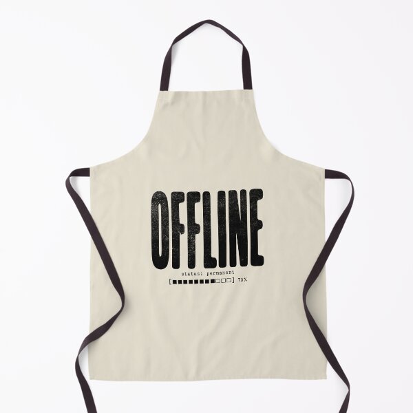 Item preview, OFFLINE Status Permanent Minimalist Tech Anti Social Graphic designed and sold by Hostar2024.