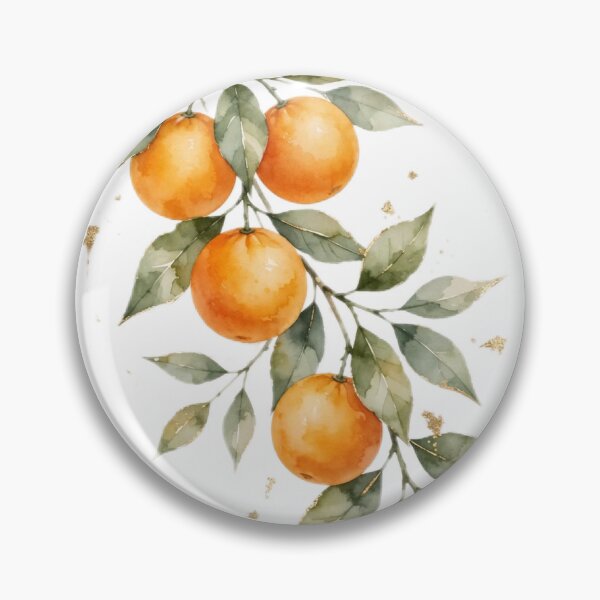 Item preview, Orange Branch Canvas Wall Art | Citrus Gold Mediterranean | Kitchen Wall Decor designed and sold by Donartpictures.