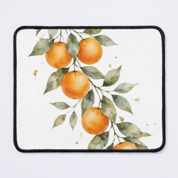 Item preview, Orange Branch Canvas Wall Art | Citrus Gold Mediterranean | Kitchen Wall Decor designed and sold by Donartpictures.
