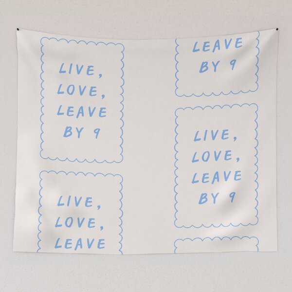 Item preview, Blue Bubble Live, Love, Leave By 9 Humorous Art designed and sold by Lyrical Little Things.