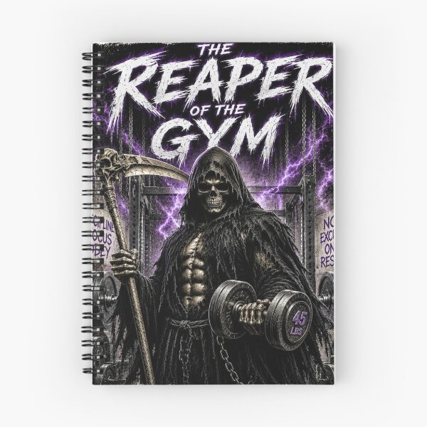 Item preview, The Reaper Of The Gym Grim Reaper Funny Horror Fitness Gift T-Shirt designed and sold by Digistore1221.