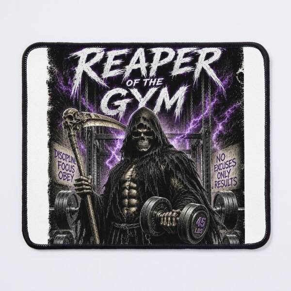 Item preview, The Reaper Of The Gym Grim Reaper Funny Horror Fitness Gift T-Shirt designed and sold by Digistore1221.